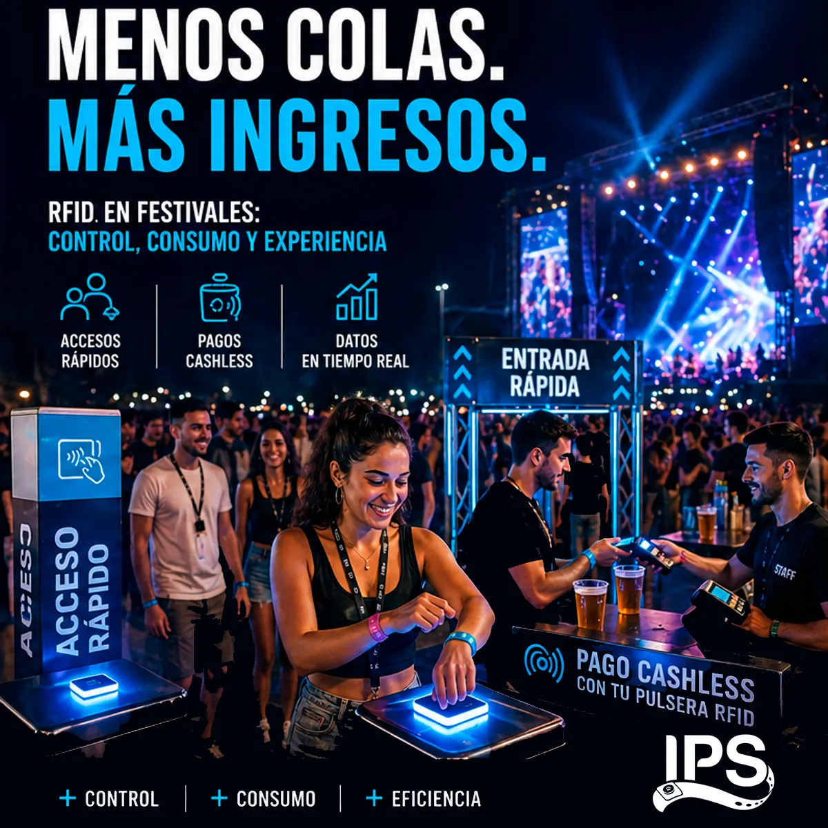RFID en festivales 2026: por qué ya no es opcional en eventos medianos y grandes