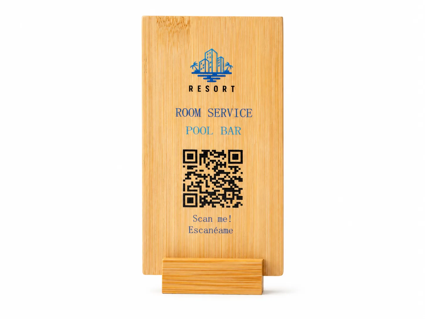 Soporte de Madera con QR